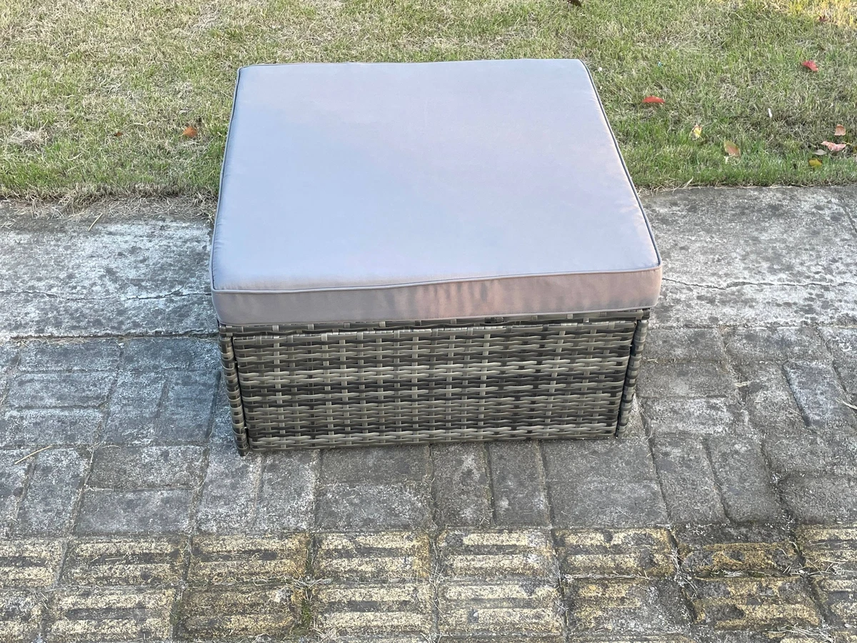 Rattan footstool outdoor deals