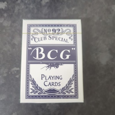 ''BCG'' Spielkarten Club Special Nr. 92 Poker Size Extra Selected NEU SEALED