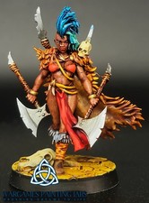 Painted Character Female Barbarian D D RPG collection miniature USA Duty Paid