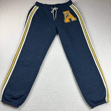 VTG No Boundaries Faux Sherpa Fleece Jogger Sweatpants "A" Patch Logo Adult M