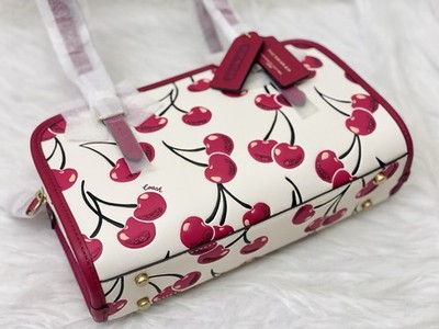 NWT Coach Swing Zip Bag With Cherry Print $425 NWT CZ494 | eBay
