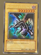 Rotäugiger Schwarzer Drache 1. Auflage SDJ-001 Ultra Rare Yugioh Near Mint