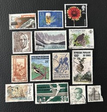 Lot de 15 timbres anciens Pays divers et années diverses - G44