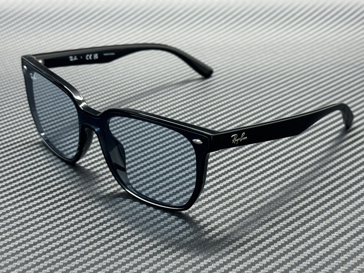 RAY BAN RB4466D 601 72 Black Light Blue Unisex 47 mm Sunglasses | eBay