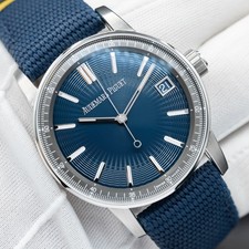 2025 Audemars Piguet Code 11.59 Blue Men's Watch 15210ST Full Set, New & Unworn 13