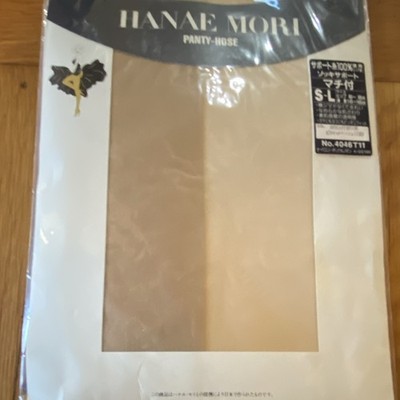 Hanae Mori Women s Beige Opaque Pantyhose S-L 100 Denier Nylon 1 Pair 4046T11