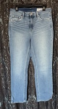 GAP Women  s Slim Fit Mid Rise Light Wash Stretch Denim Jeans Blue S 10R