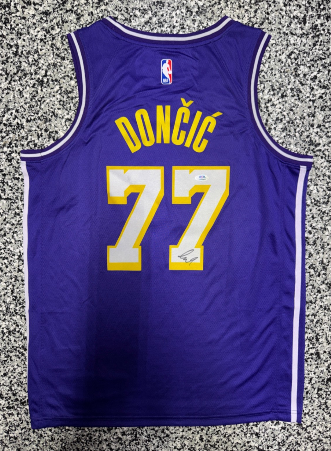 LUCA DONCIC Autographed Signed Los Angeles Lakers LUKA DONCIC Jersey w/ COA PSA AP82819 