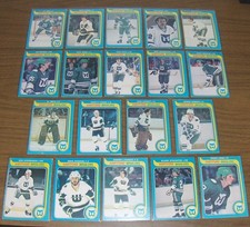 1979-80  OPC  HARTFORD WHALERS  SET  (LOT 19 Cards)  NHL Entry !!  SHARP !!
