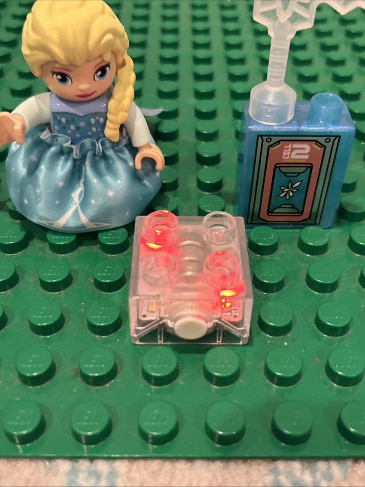 乐高 Duplo 多色点亮砖迪士尼冰雪奇缘 Olaf Elsa 雪花 — 第 4/4 张图片