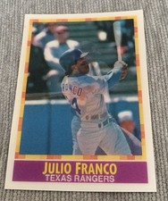 julio franco sportflix error wron dob card #158