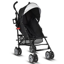 Costway Folding Lightweight Travel Baby Toddler Umbrella Stroller w/ Basket