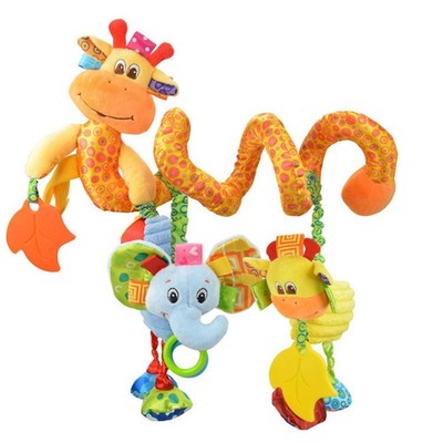 Crib Stroller Car Seat Toys for Baby 0-3-6-9-12 Months, Tummy Time Hanging Se...