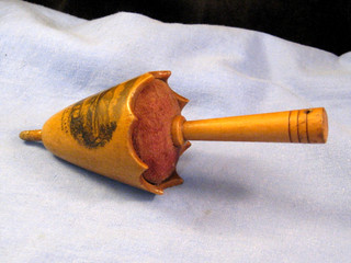 MAUCHLINE WARE WOODEN TREEN VICTORIAN PINCUSHION FIGURAL UMBRELLA WINDERMERE