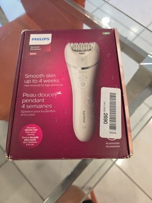 PHILIPS Epilator Series 8000 Wet & Dry Epilator in WHITE, #BRE700/04
