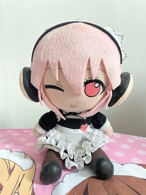 Super Sonico Ver.5 Gothic Maid Plush Doll Series Rare Nitroplus