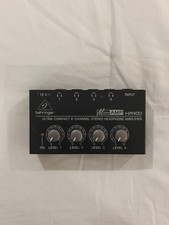 Behringer MicroAmp HA400 4-Channel Stereo Headphone Amplifier - No Power Cord