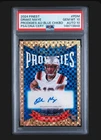 2024 Topps Finest Prodigies Drake Maye Auto #P-DM Blue Geometric PSA 10/Auto 10