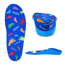 Kids Orthotics High Arch Support Insoles Over-Pronation Plantar Fasciitis Fla...