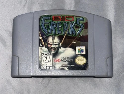 Bio F.R.E.A.K.S. (Nintendo 64, 1998) Authentic Cartridge Only Tested