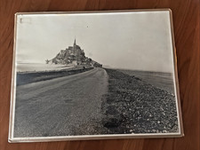 FREE SHIP! Rare 1944 Mont-Saint-Michel Normandy US Liberation France 11x14 Photo