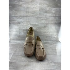 SAS Penny Loafers Women Sz 7 M Taupe Leather Handsewn Comfort Shoes Made in USA