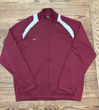 Vintage 90s Y2K Nike Team Men  s Large Red/White Full Zip Track Jacket