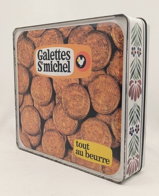 Metal advertising box Gavottes ''Les Sonneurs Bretons'' - Galettes St-Michel
