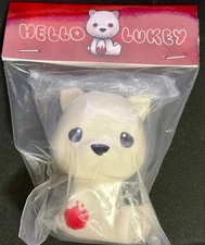 Luke Chueh x FlabSlab Hello Lukey OG 3.5” Sofubi Soft Vinyl Figure Signed