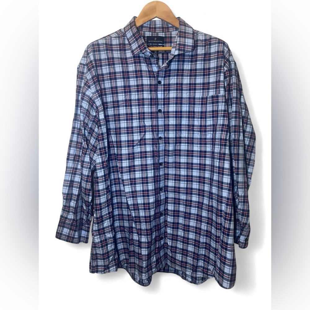 "Buttoned Down" 100% Pima Cotton Button Up Classi… - image 1