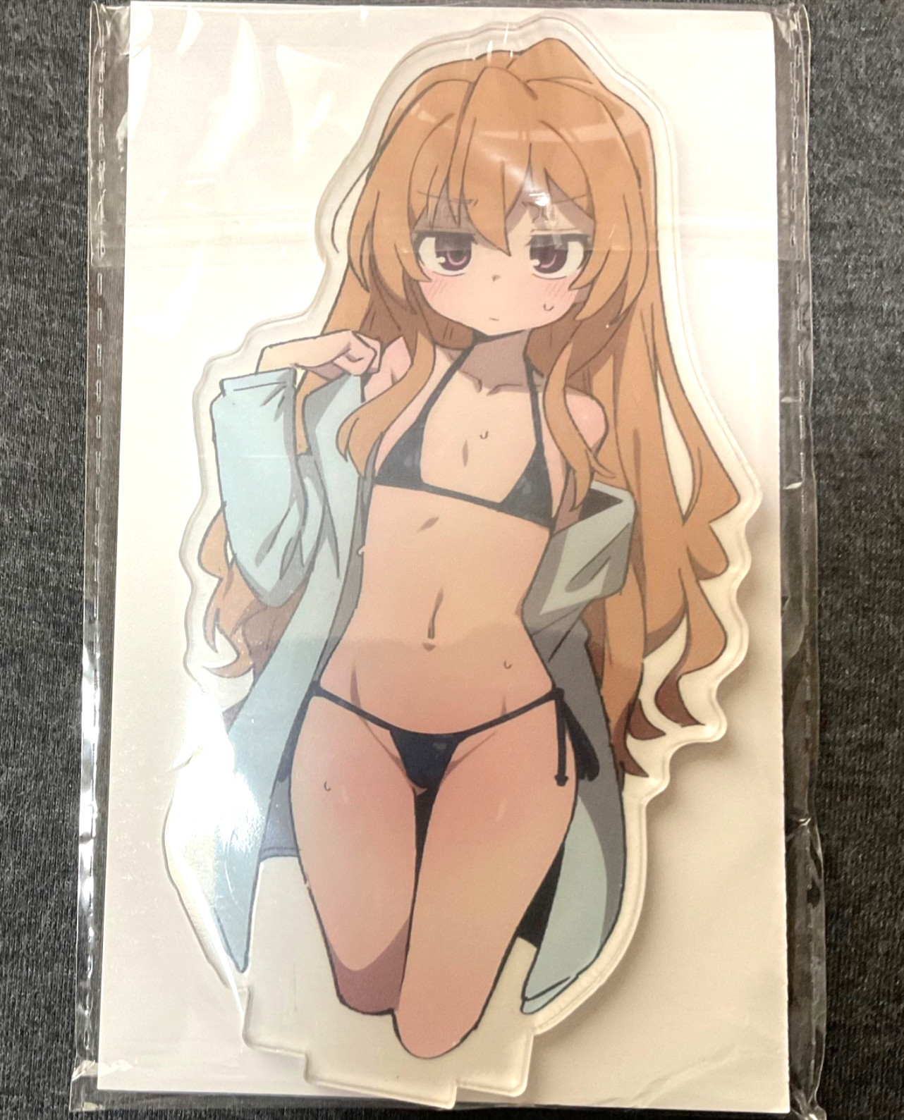 Toradora! Aisaka Taiga Swimsuit Bikini Anime Game Acrylic Stand Figure 15cm