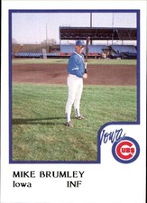 1986 Iowa Cubs ProCards #5 Mike Brumley Oklahoma City Tulsa Oklahoma OK Card