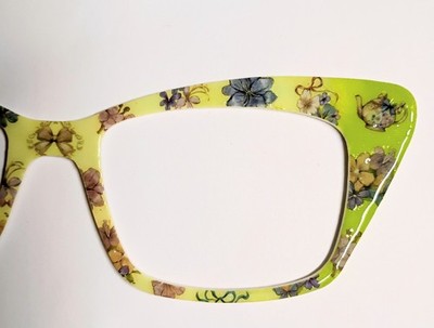 Pair Eyewear Kirby Compatible Kirwanda Vintage Tea Party Flowers NEW Thinner