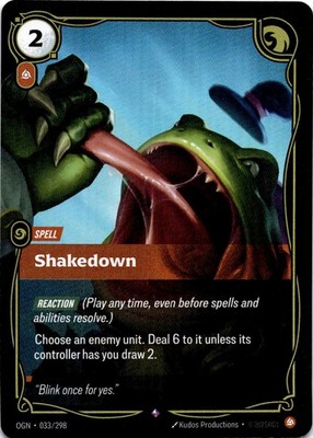 Shakedown NM/M R 033/298 Origins Riftbound