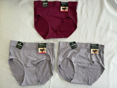 NEW Bali Comfort Revolution Modern Seamless Brief Panty 3 Pair Medium 6 DFMSBF