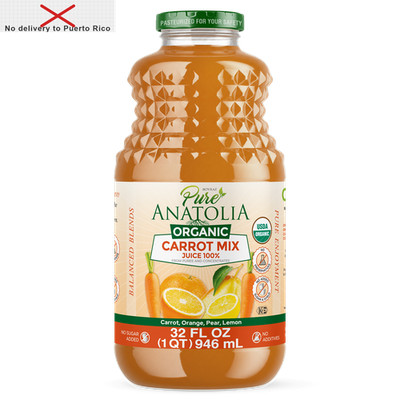 Organic Carrot Mix Juice, 32 Fl Oz Glass Bottle delivery fast