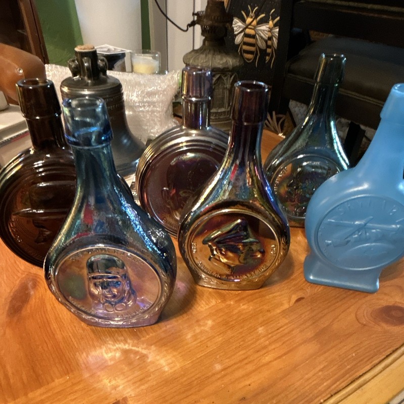 Wheaton Commemorative Glass Bottle Lot, Multi-Color First Editions