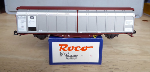 Roco 67767 H0 Schiebewandwagen Hbbillns305 der DB der Epoche 4/5 sehr gut in OVP | Zustand: Gebraucht