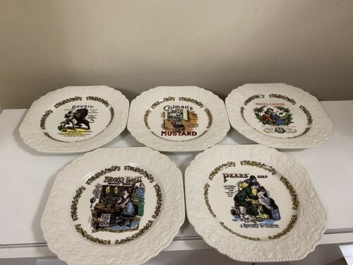 Lord Nelson Pottery X5 Selection Of Advertising Plates - Picture 1 of 7