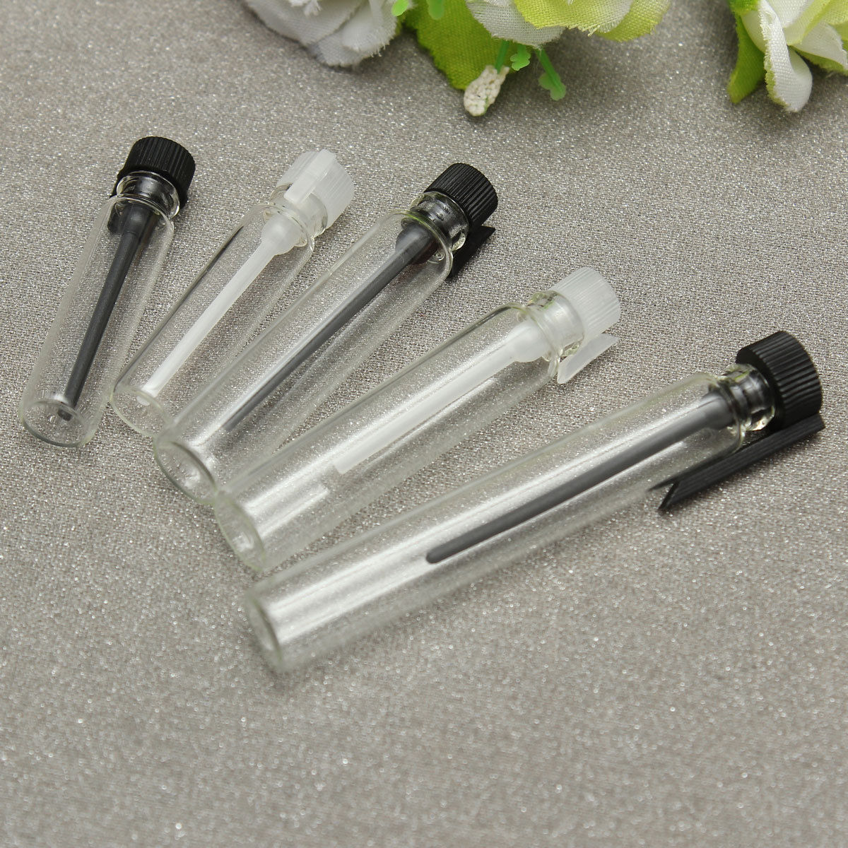 Wholesale 1ml 2ml 3ml 5ml Empty Small Clear Glass Perfume Sample