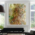 XXL LEINWAND BILD 130x100x5 MOSAIK WANDBILD ABSTRAKT GEMÄLDE MODERN KUNSTDRUCK