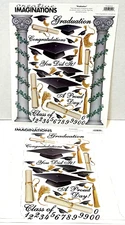 Creative Imaginations Graduation Scrapbooking Stickers 1 New Sheet 1 Used Sheet