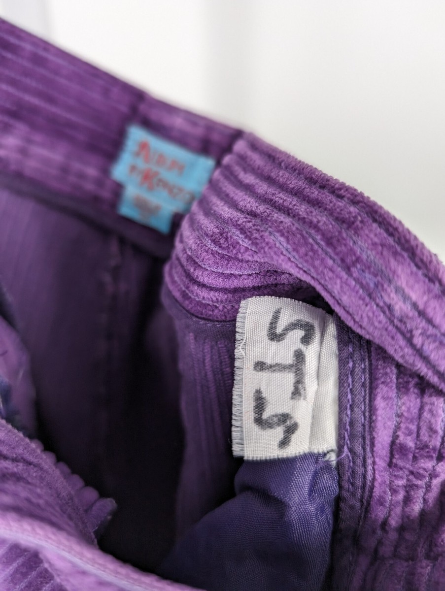 KENZO ’80 ヴィンテージ パンツ Album by Kenzo Vintage 80s France Japan Purple Chunky Corduroy