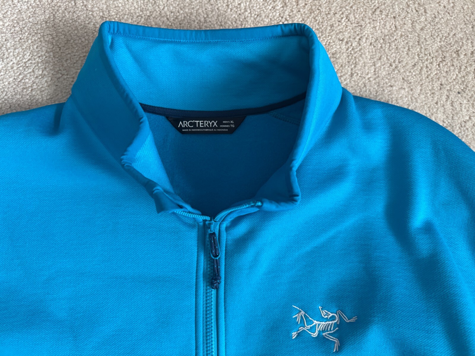 ARC'TERYX Arcteryx Arenite Giacca Uomo XL Blu Adriatico Uomo Pile Nuovo con etichette Outdoor Active