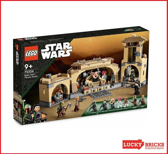 Конструктор LEGO Star Wars 75326 - Боба Феттс Тронсаал + НОВЫЙ и новый герой +