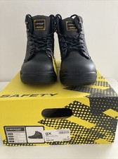 Image of Dunlop Toecap safety boots Black Size 6 BNWT & Box
