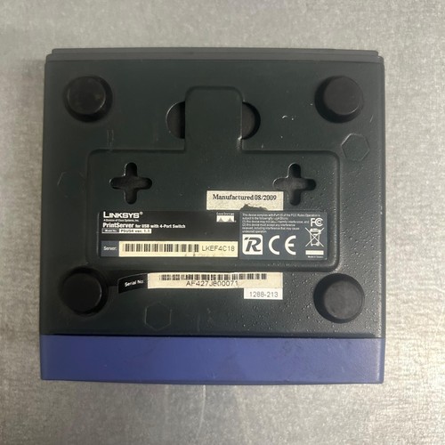 Linksys PSUS4 PrintServer for USB with 4-port Switch (without cable) - Afbeelding 2 van 2