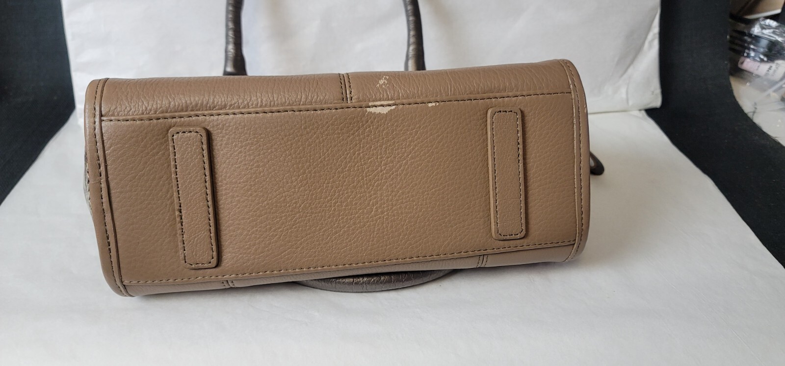 BRIGHTON "GILROY" LEATHER PYTHON SATCHEL - image 8