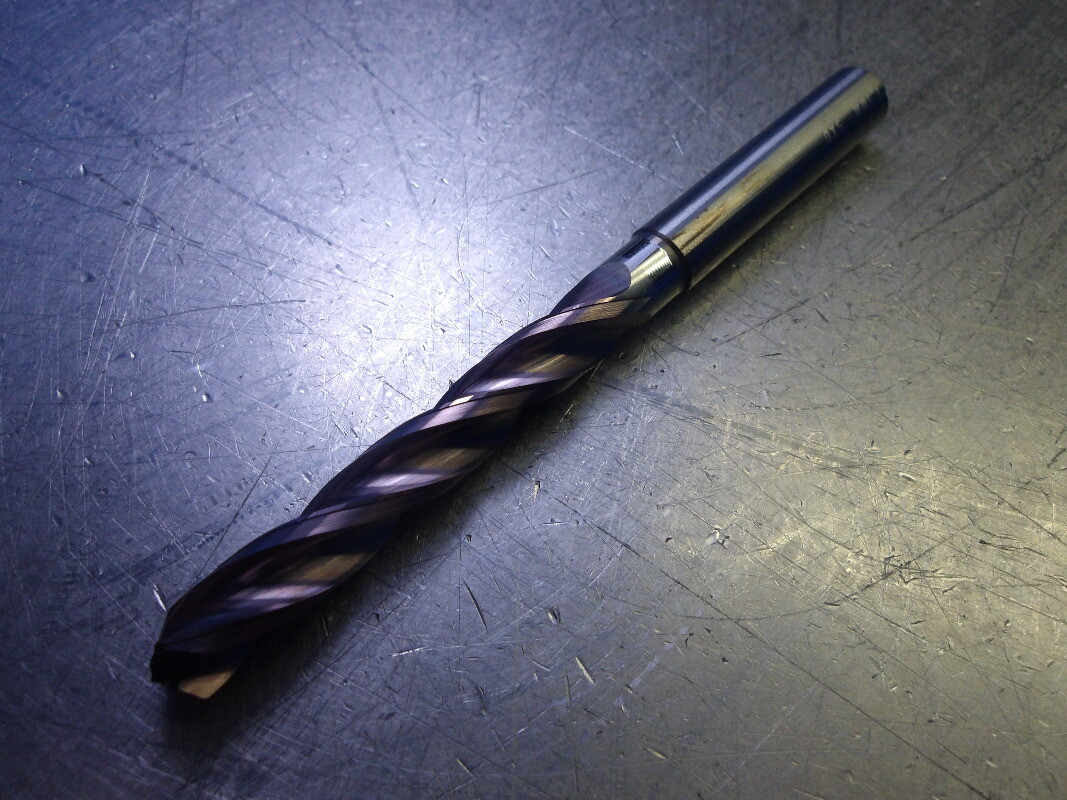 Kyocera/SGS 7.3mm 3 Flute Coolant Thru Carbide Drill 8mm Shank