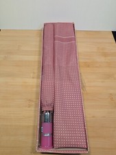 New In Box Vintage Umbrella  Scarf Set Rose Polkadot MOD MCM 60s 70s FUNKY